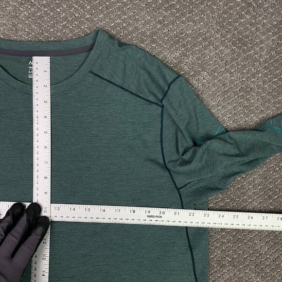 Arc'teryx Cormac Shirt Men's Large Green Performance Long Sleeve Crew Neck - Picture 6 of 8